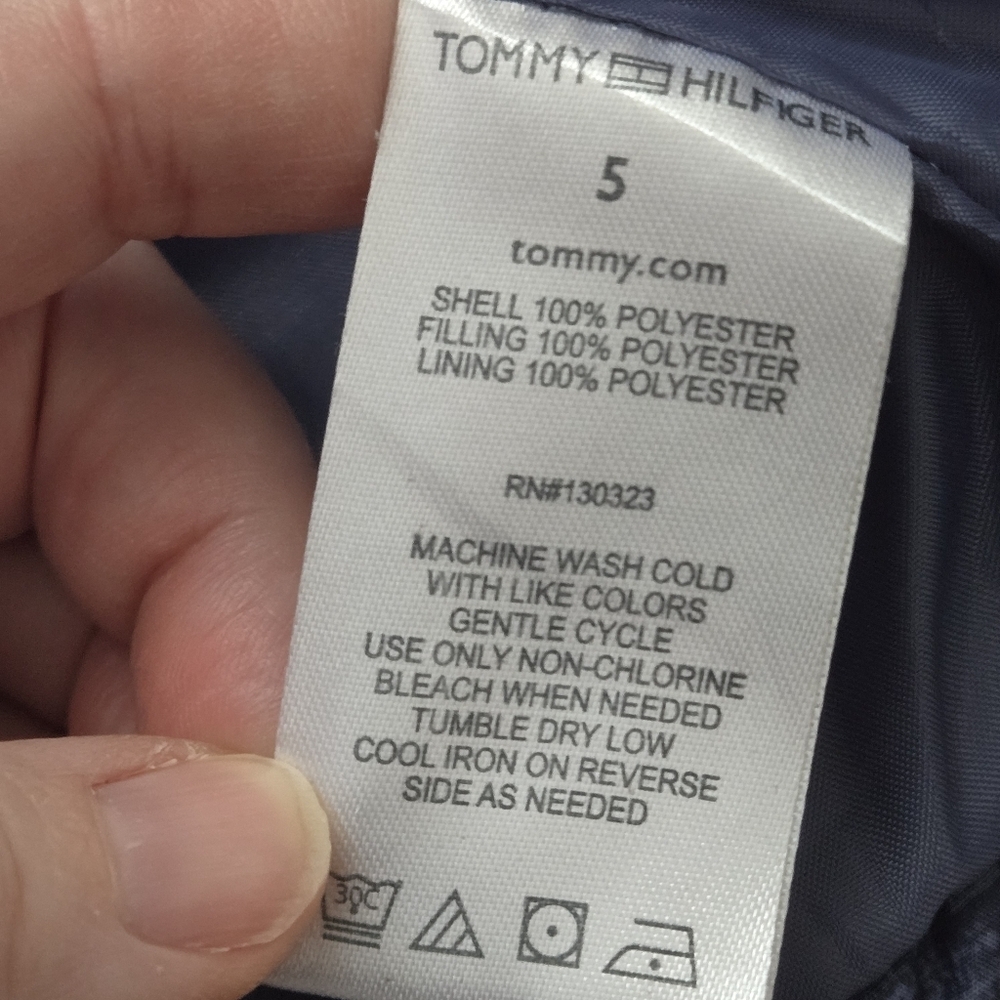 Tommy Hilfiger Kids Navy Blue Puffer Vest Size 5 - Picture 4 of 7